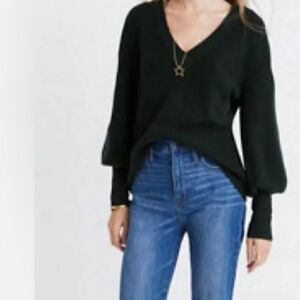 Madewell Dashwood V-Neck Sweater Size L